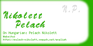 nikolett pelach business card